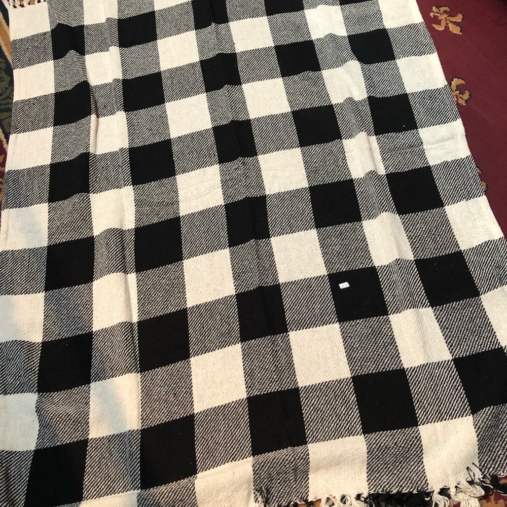 Black/white Buffalo Check 50x60 blanket